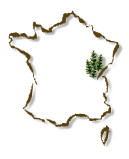 Carte de France - Region Jura